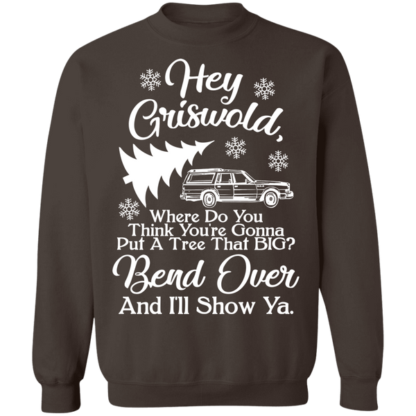 Hey Griswold White Crewneck Pullover Sweatshirt - V1
