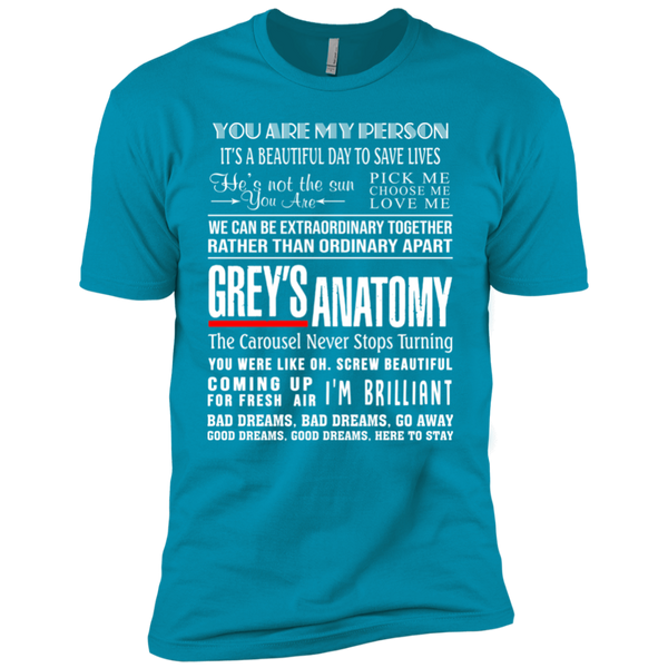 Grey's Anatomy Sayings Premium Short Sleeve T-Shirt