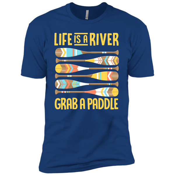 Life is a River, Grab a Paddle Premium Short Sleeve T-Shirt