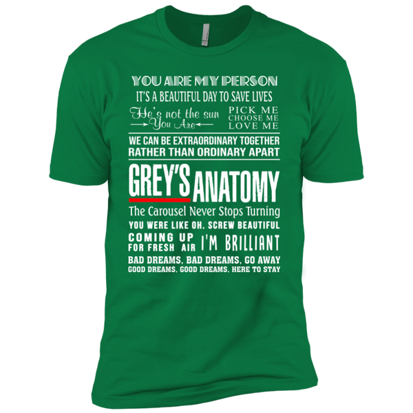 Grey's Anatomy Sayings Premium Short Sleeve T-Shirt