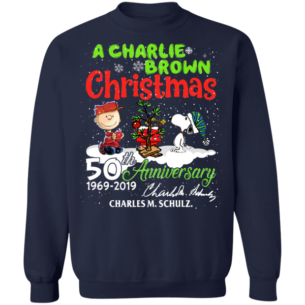 Snoopy 50 years Crewneck Pullover Sweatshirt