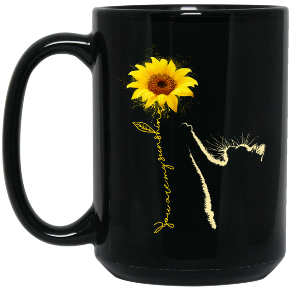 You're My Sunshine - Cat Black Mug