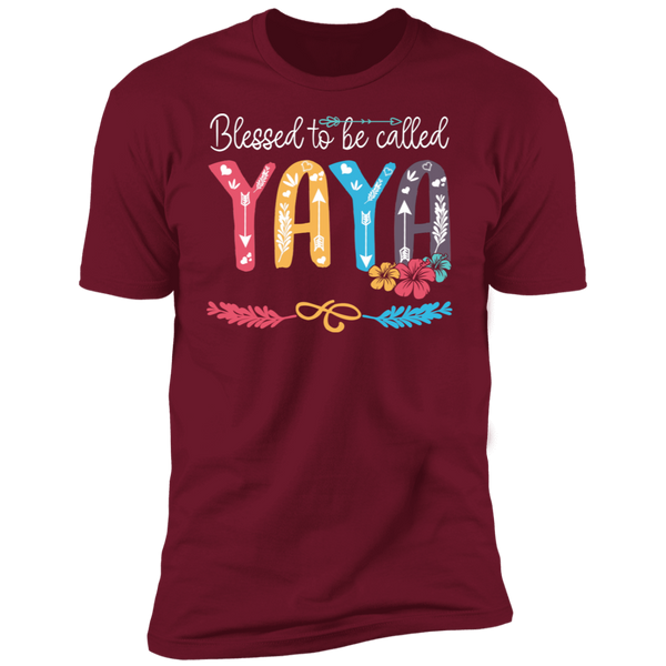 Blessed To Be Called Yaya V1 Premium Short Sleeve T-Shirt