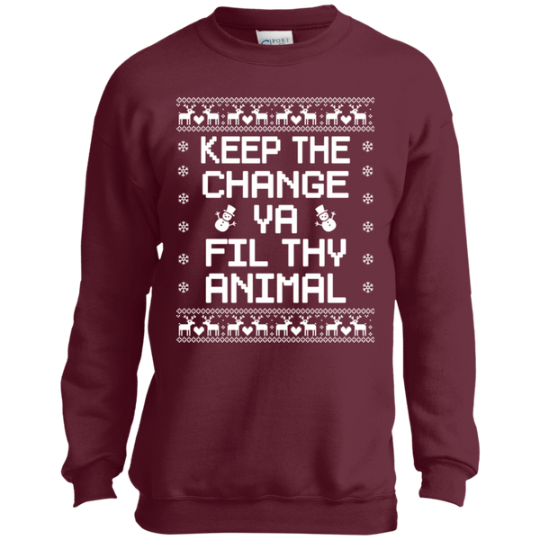 Keep The Change You Filthy Animal Youth Crewneck Sweatshirt