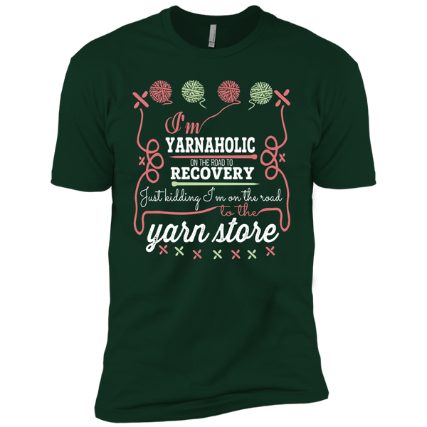 I'm Yarnaholic Premium Short Sleeve T-Shirt