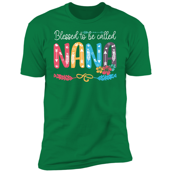 Blessed To Be Called Nana V1 Premium Short Sleeve T-Shirt