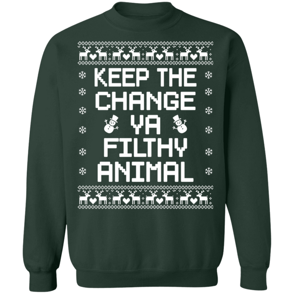 Keep The Change You Filthy Animal - byPhuc Crewneck Pullover Sweatshirt - V1