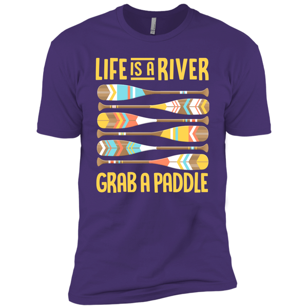 Life is a River, Grab a Paddle Premium Short Sleeve T-Shirt