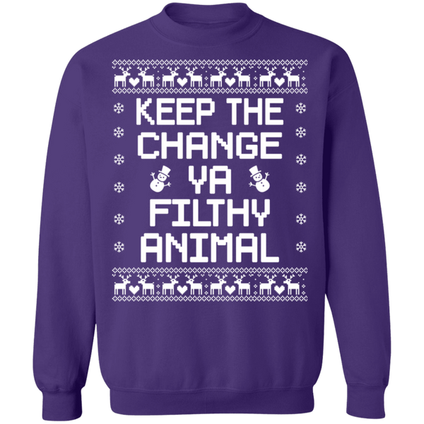 Keep The Change You Filthy Animal - byPhuc Crewneck Pullover Sweatshirt - V1
