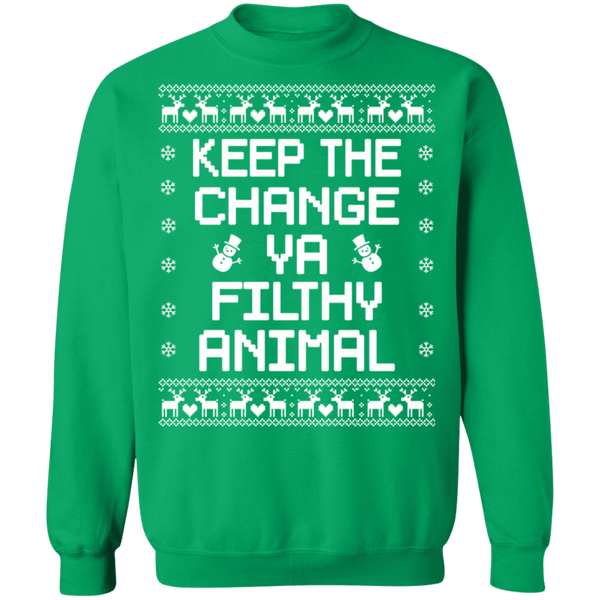 Keep The Change You Filthy Animal - byPhuc Crewneck Pullover Sweatshirt - V1