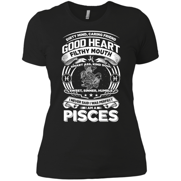 Good Heart Pisces Zodiac Ladies T-Shirt