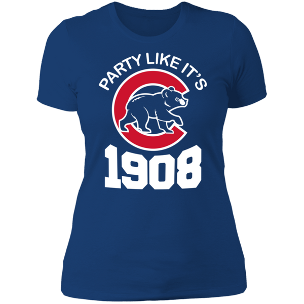 Party Like It 1908 Ladies' Boyfriend T-Shirt