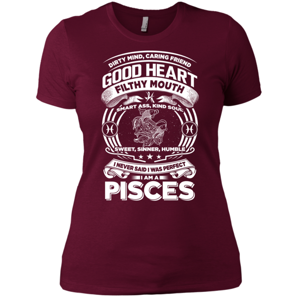 Good Heart Pisces Zodiac Ladies T-Shirt
