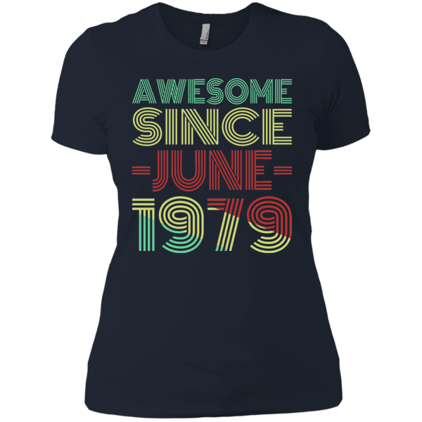 Awesome Since June 1979 Ladies' Boyfriend T-Shirt
