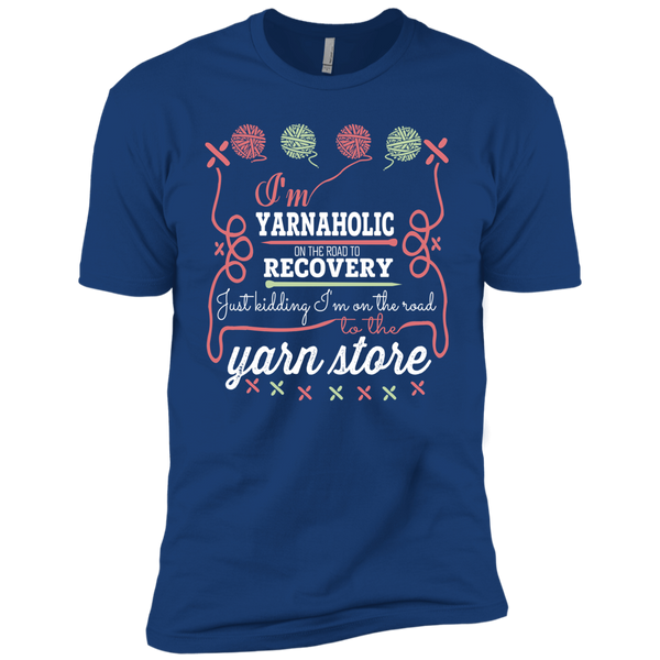 I'm Yarnaholic Premium Short Sleeve T-Shirt