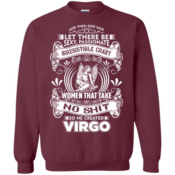 God Created Virgo Pullover Sweatshirt