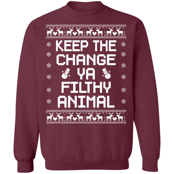 Keep The Change You Filthy Animal - byPhuc Crewneck Pullover Sweatshirt - V1