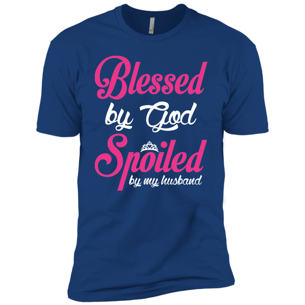 Blessed By God - Spoiled By My Husband Premium Short Sleeve T-Shirt