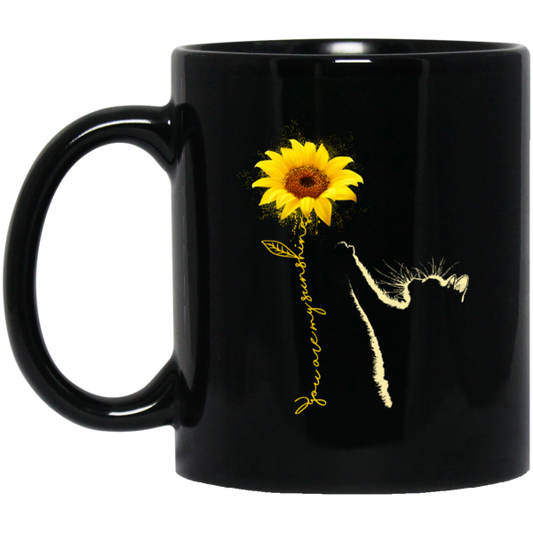 You're My Sunshine - Cat Black Mug