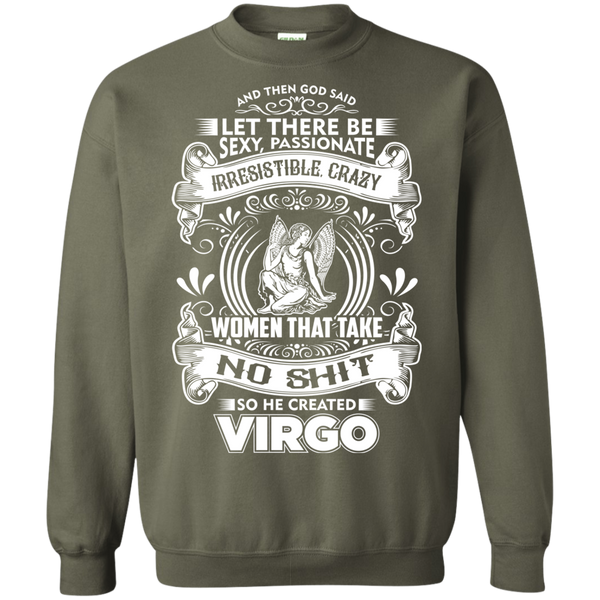 God Created Virgo Pullover Sweatshirt