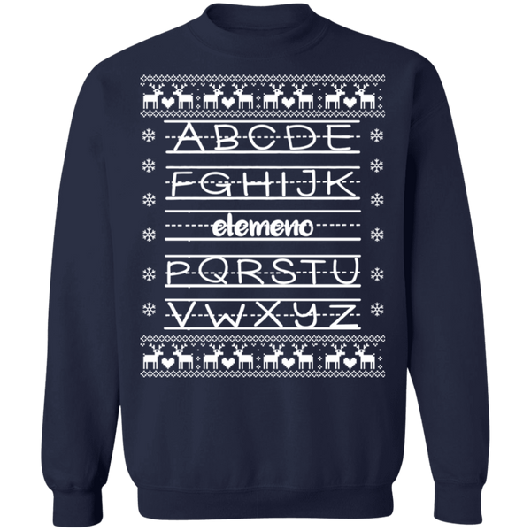 Teacher ABC Ugly Crewneck Pullover Sweatshirt