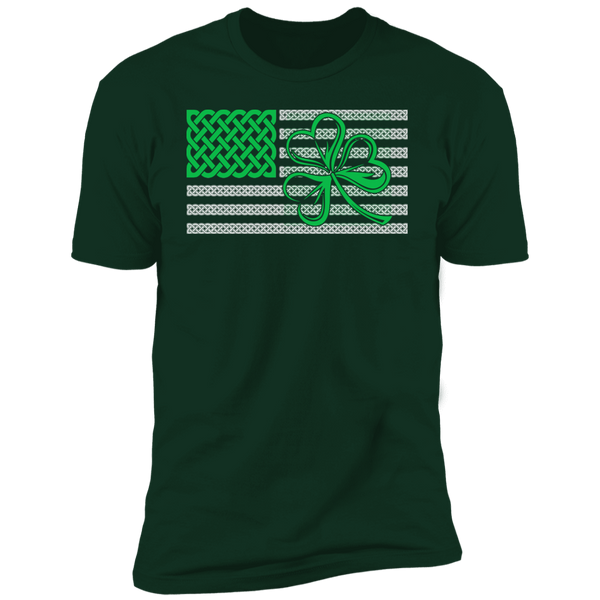 Shamrock American Flag Short Sleeve T-Shirt