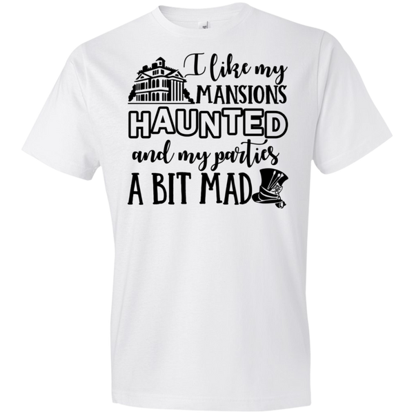 I Like My Mansions Haunted - byPhuc 990B Youth Lightweight T-Shirt 4.5 oz