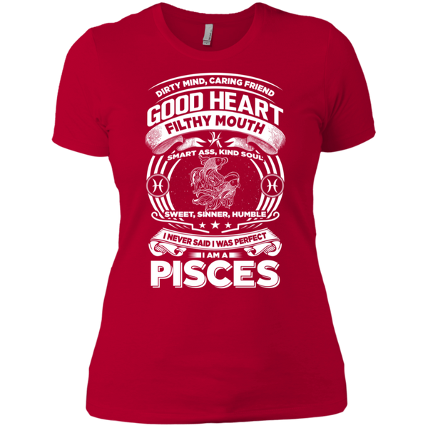 Good Heart Pisces Zodiac Ladies T-Shirt