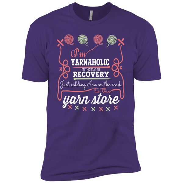 I'm Yarnaholic Premium Short Sleeve T-Shirt