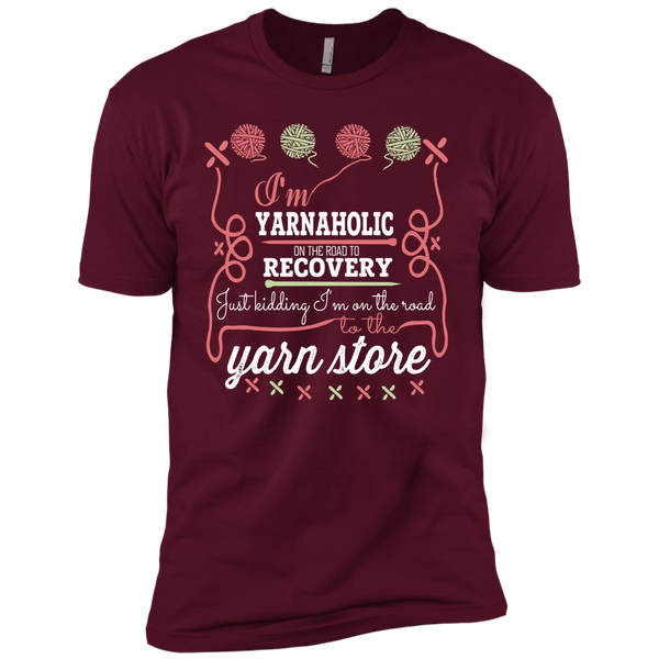 I'm Yarnaholic Premium Short Sleeve T-Shirt