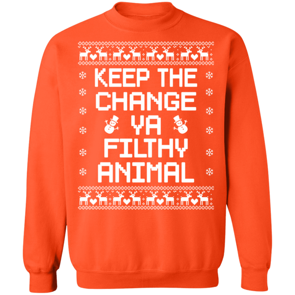 Keep The Change You Filthy Animal - byPhuc Crewneck Pullover Sweatshirt - V1