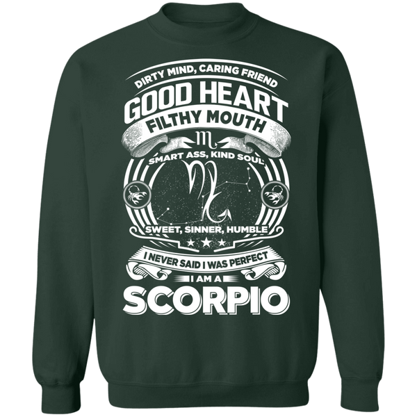 Good Heart Scorpio Zodiac Crewneck Pullover Sweatshirt  8 oz.