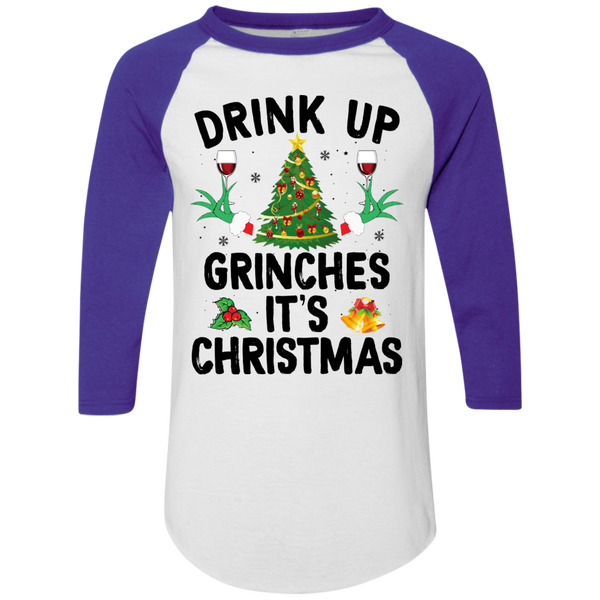 Drink Up Grinches Raglan Jersey