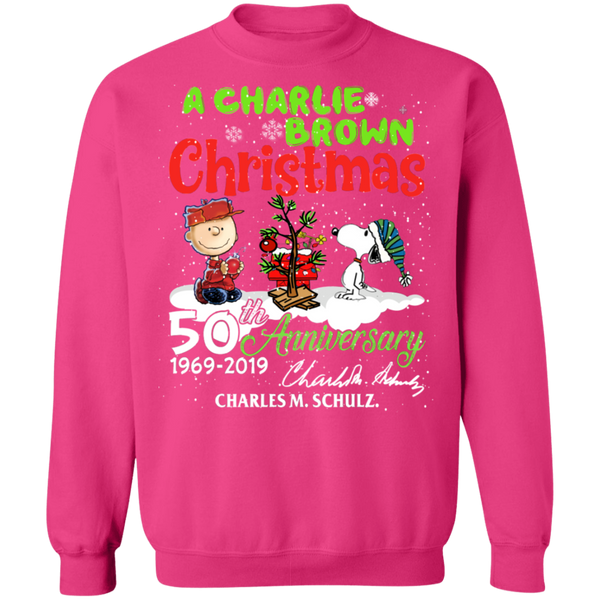 Snoopy 50 years Crewneck Pullover Sweatshirt
