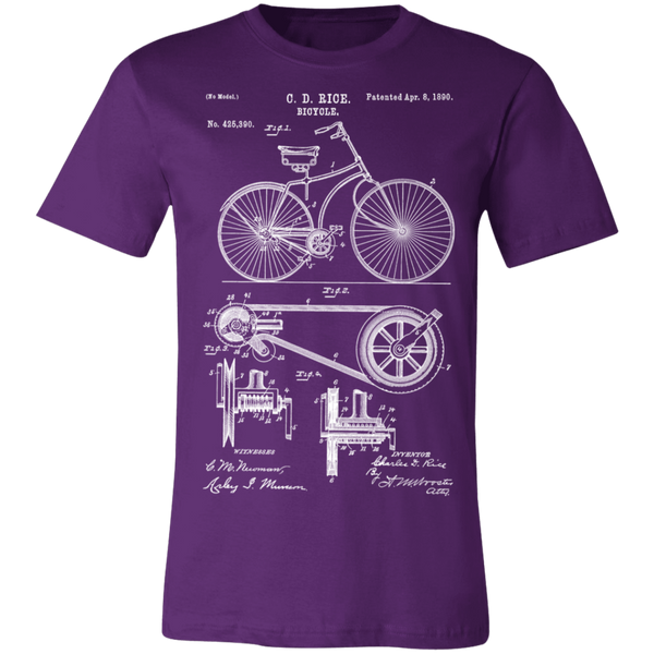 1890 Bicycle Patent Unisex Jersey Short-Sleeve T-Shirt