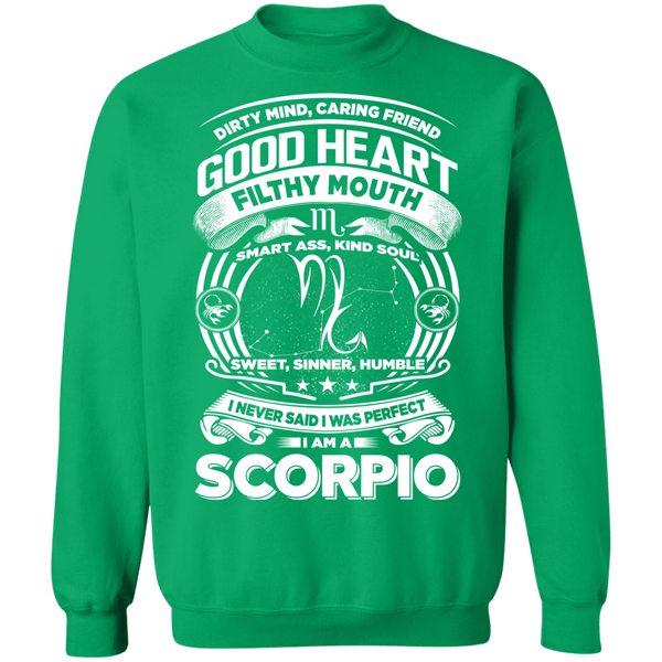 Good Heart Scorpio Zodiac Crewneck Pullover Sweatshirt  8 oz.