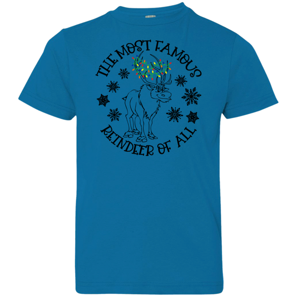 E0013 - The Most Famous Reindeer of All bp 6101 Youth Jersey T-Shirt