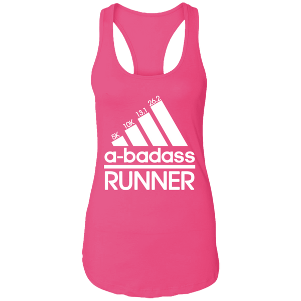 A Badass Runner Ideal Racerback Ladies Dark Colored Tank