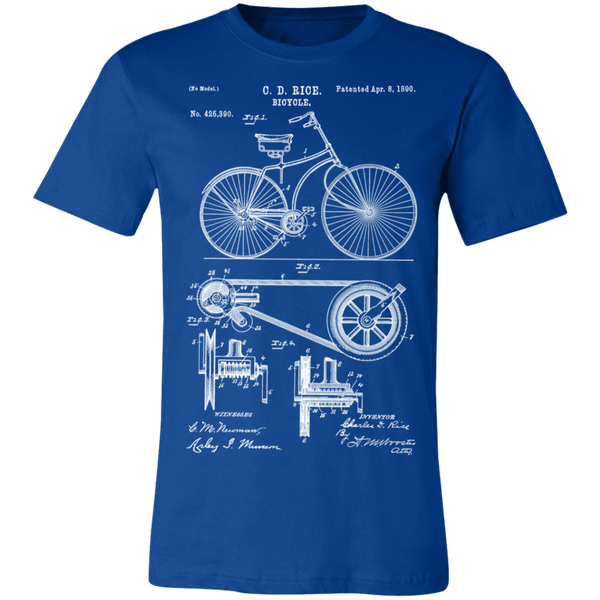1890 Bicycle Patent Unisex Jersey Short-Sleeve T-Shirt