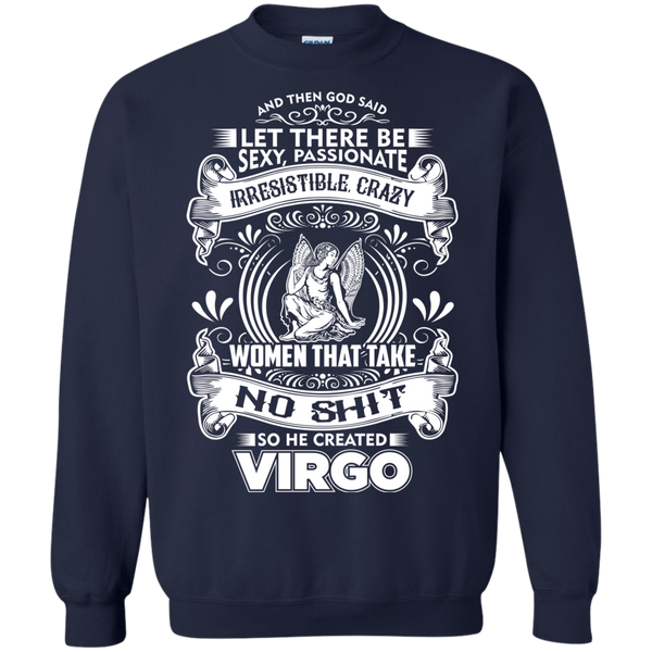 God Created Virgo Pullover Sweatshirt