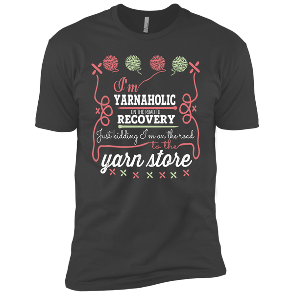 I'm Yarnaholic Premium Short Sleeve T-Shirt