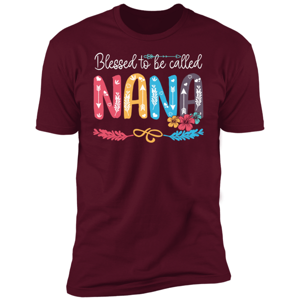Blessed To Be Called Nana V1 Premium Short Sleeve T-Shirt