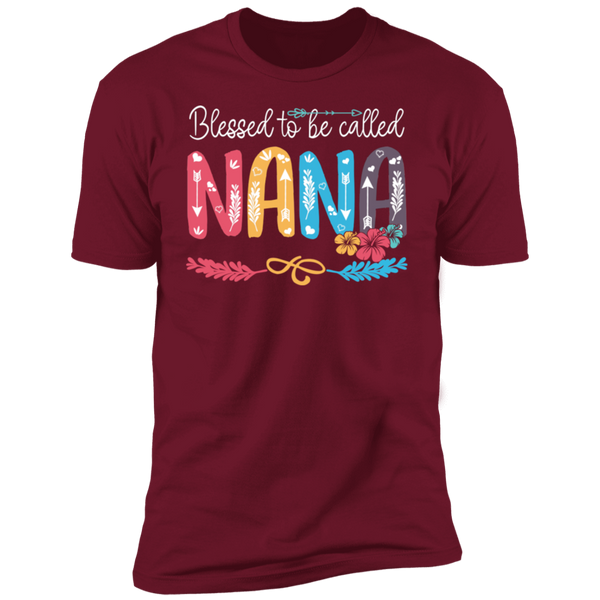 Blessed To Be Called Nana V1 Premium Short Sleeve T-Shirt
