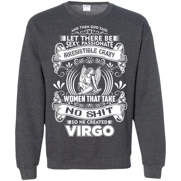 God Created Virgo Pullover Sweatshirt