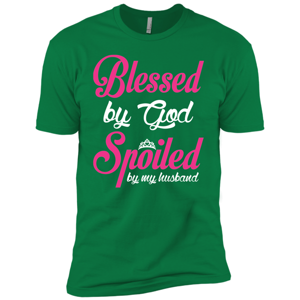 Blessed By God - Spoiled By My Husband Premium Short Sleeve T-Shirt