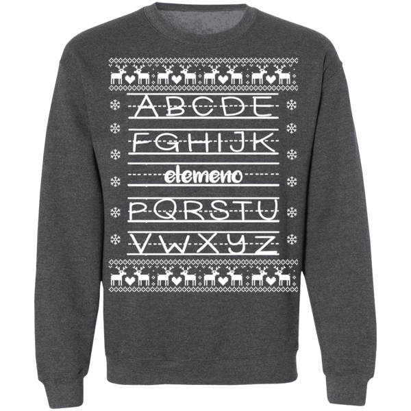 Teacher ABC Ugly Crewneck Pullover Sweatshirt