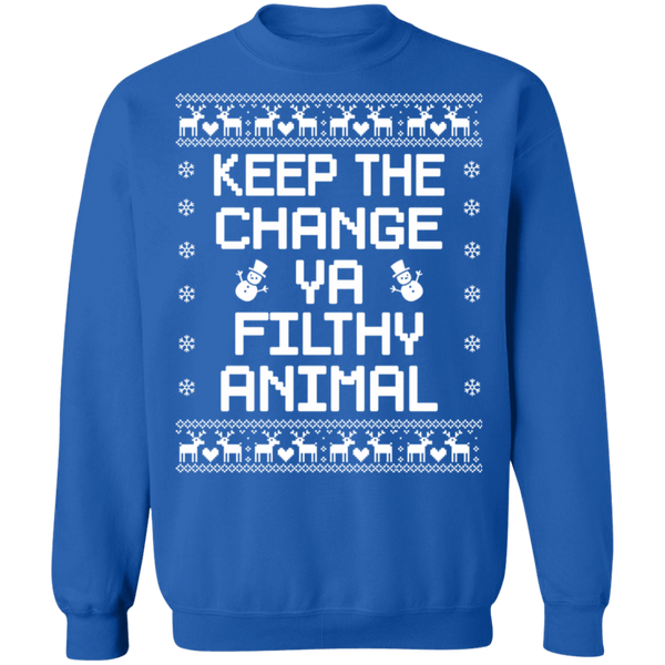 Keep The Change You Filthy Animal - byPhuc Crewneck Pullover Sweatshirt - V1