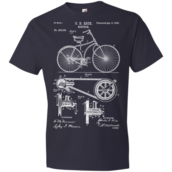 1890 Bicycle Patent Youth Lightweight T-Shirt