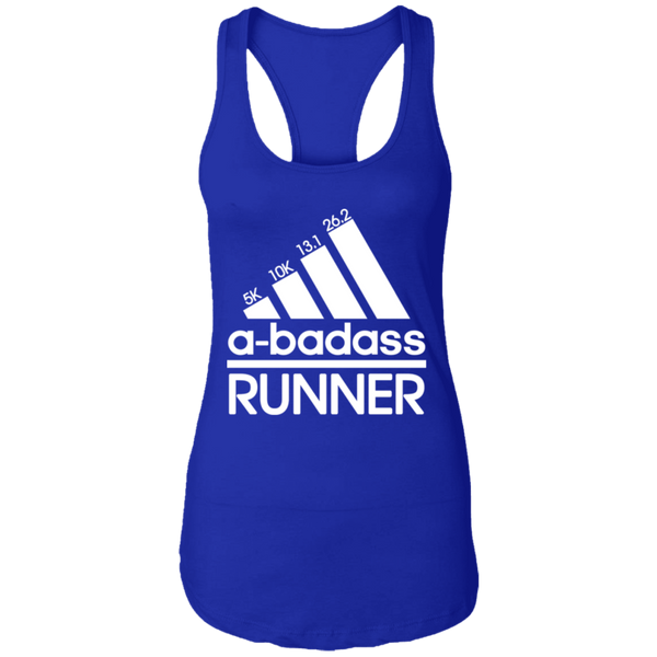 A Badass Runner Ideal Racerback Ladies Dark Colored Tank