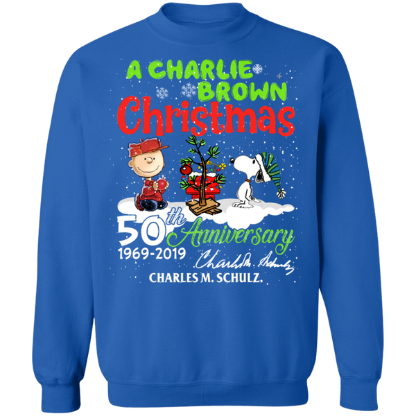 Snoopy 50 years Crewneck Pullover Sweatshirt